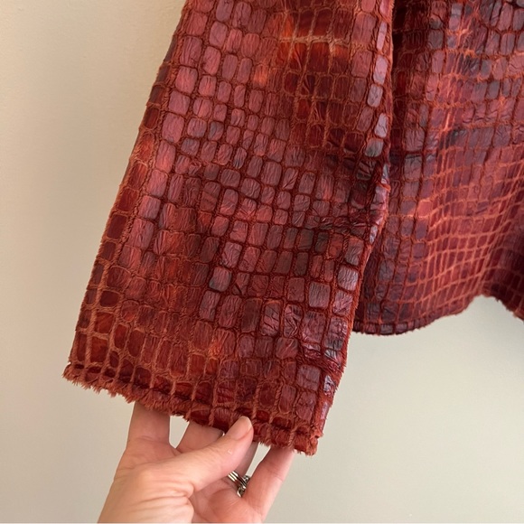 Painted Pony Womens open Blazer BurntOrange Jacket Giraffe Print Sz
XL USA Made - Picture 9 of 14